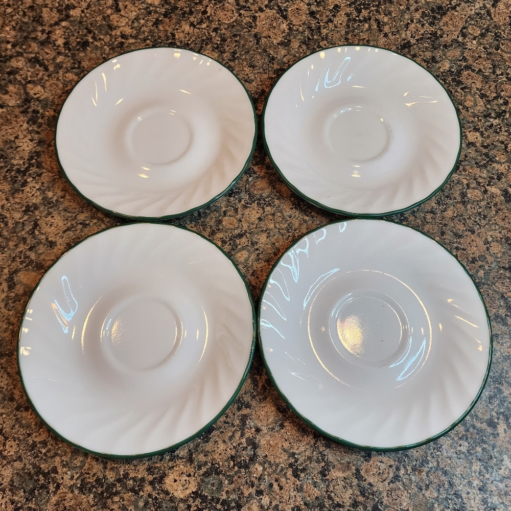 Corelle Callaway Green Ivy Saucer Set